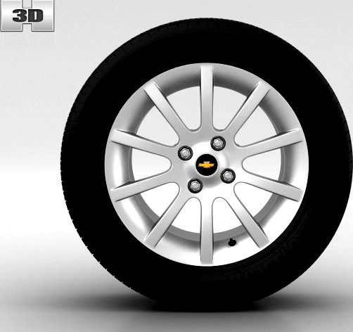 Chevrolet Lacetti Wheel 15 inch 002 3D Model