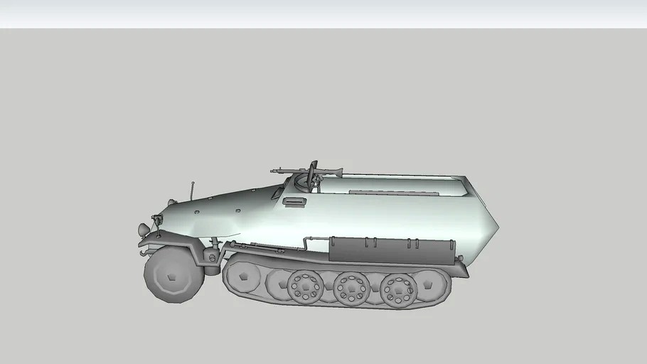 half-track 3d model