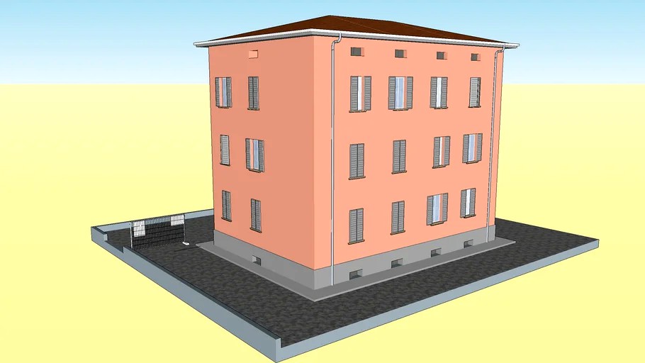 ORLANDINI MASSIMO BUILDING PEACH PINK CONDOMINIO ROSA PESCA