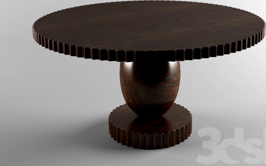 Egged shaped table