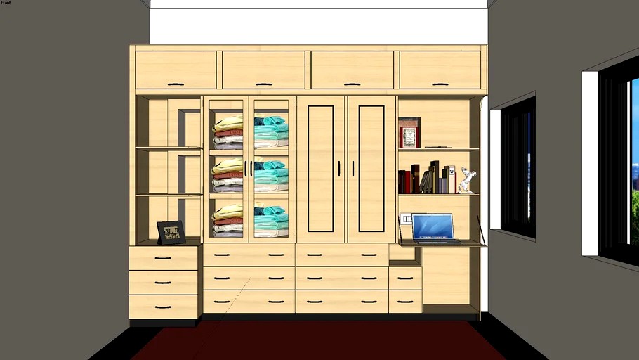 wall to wall bedroom almirah