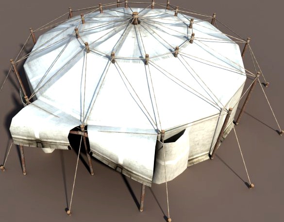 Circus Tent White 3D Model