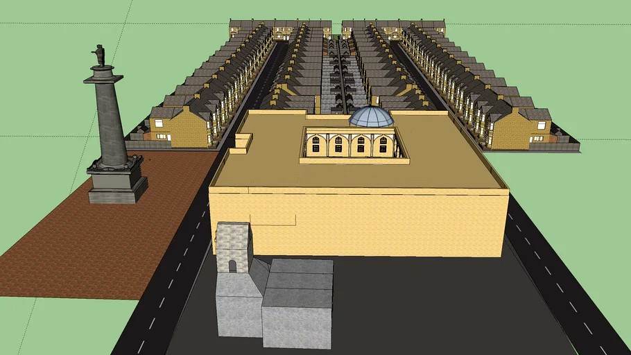 1984 Small City 3d model