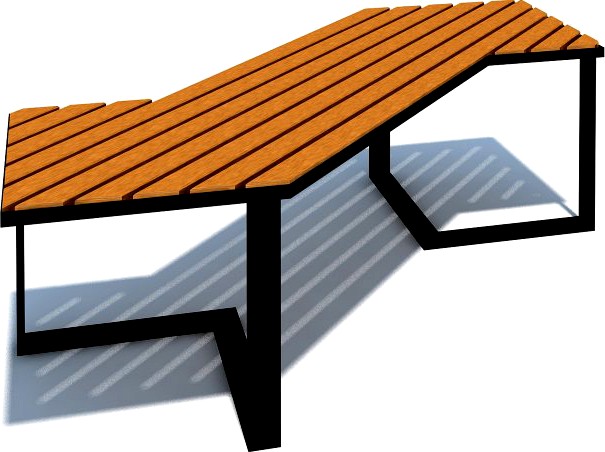 Bench001 3D Model
