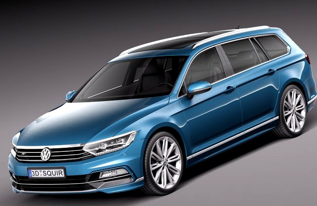 Volkswagen Passat Variant R line 2015 3D Model