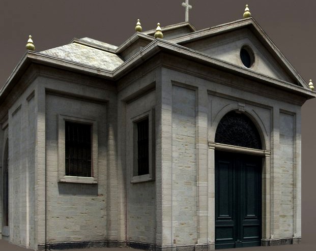 Church Roman 84 Low Poly 3d Model 3D Model