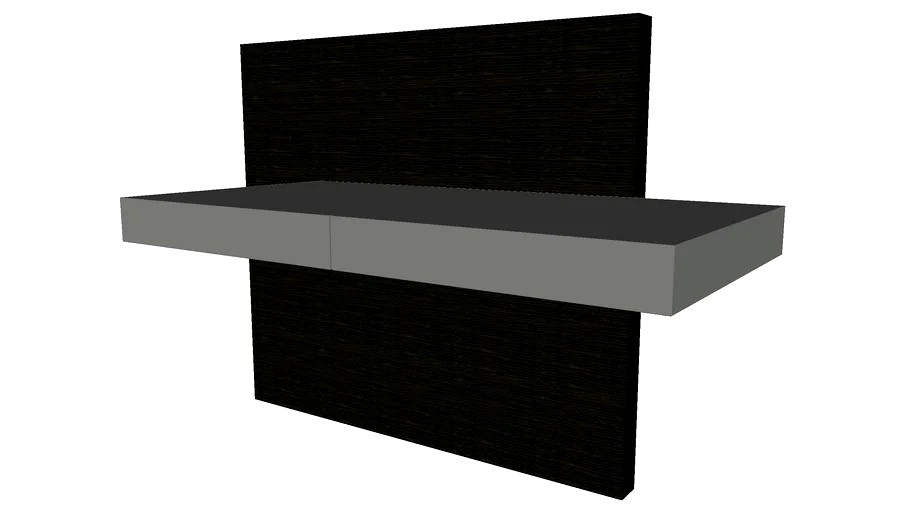 Walker Desk in Steeple Gray and Gray Oak by Modloft