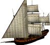 HMS Shooner 3 masts 3D Model