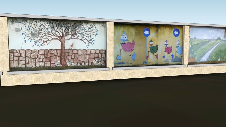 MURALES SCHOOL OF CHILDREN IN PARMA (ITALY) VIA IMPERIA PART 3