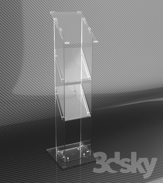 Rack for magazines Plexiglas