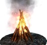 Medieval signal fire 3D Model