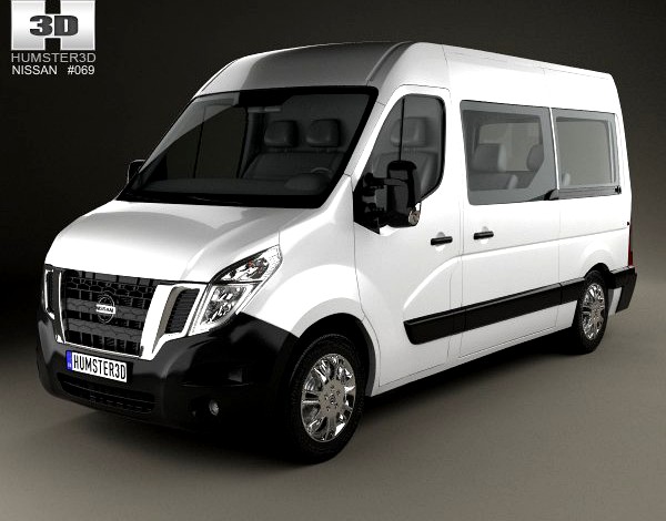 Nissan NV400 Passenger Van 2010 3D Model