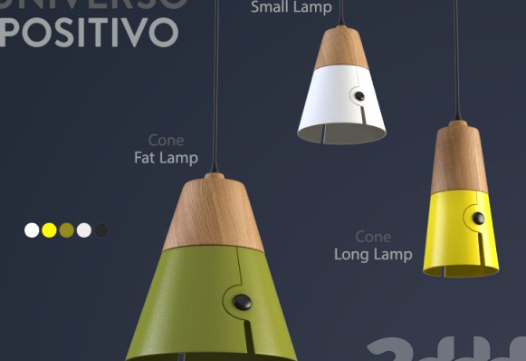 Universo Positivo Cone Ceiling Lamp