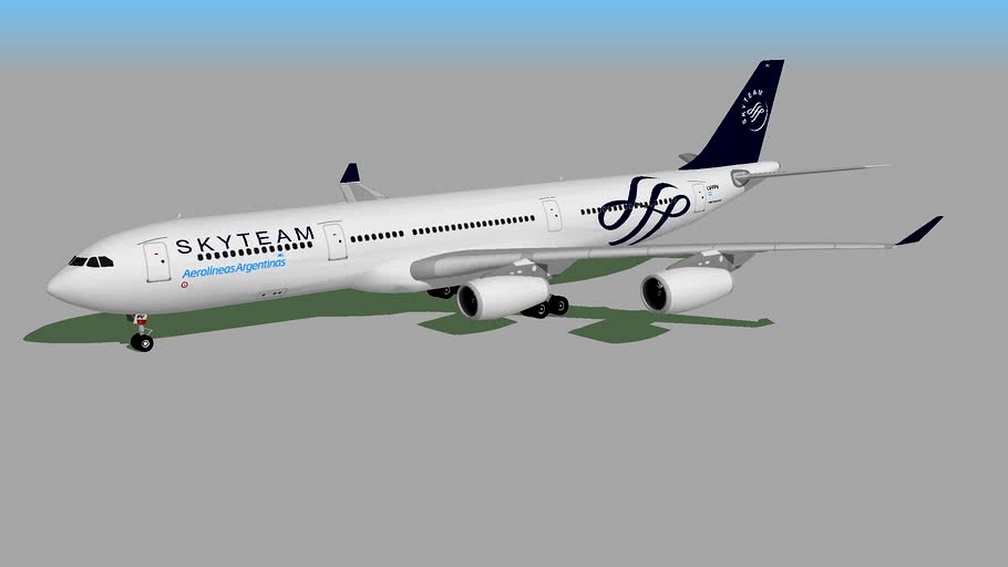 Aerolíneas Argentinas ''Skyteam'' (LV-FPV) - Airbus A340-313X (2013)