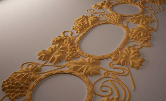Grapes decor 3D Model