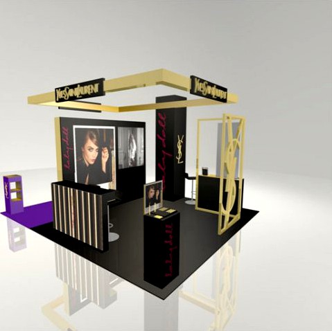 Download free Exhidition stand YSL in GUM Moscow 3D Model