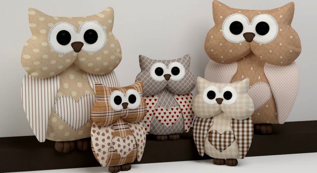 Toys Owls 3D Model