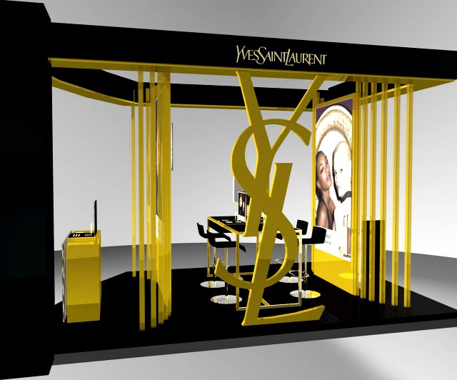 YSL stand Atrium 3D Model