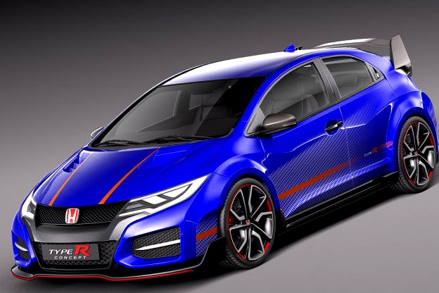 Honda Civic type R concept 2015 3D Model