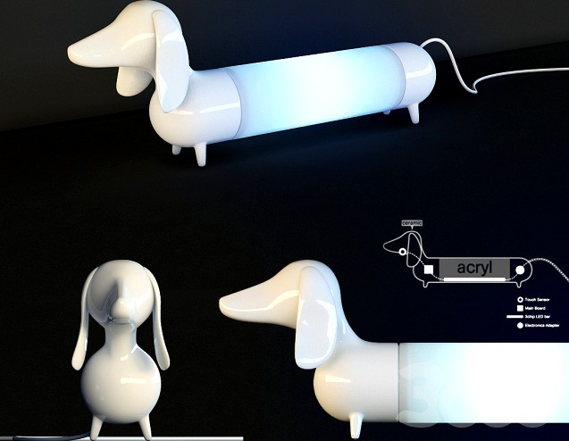dog lamp &quot;Milki&quot;