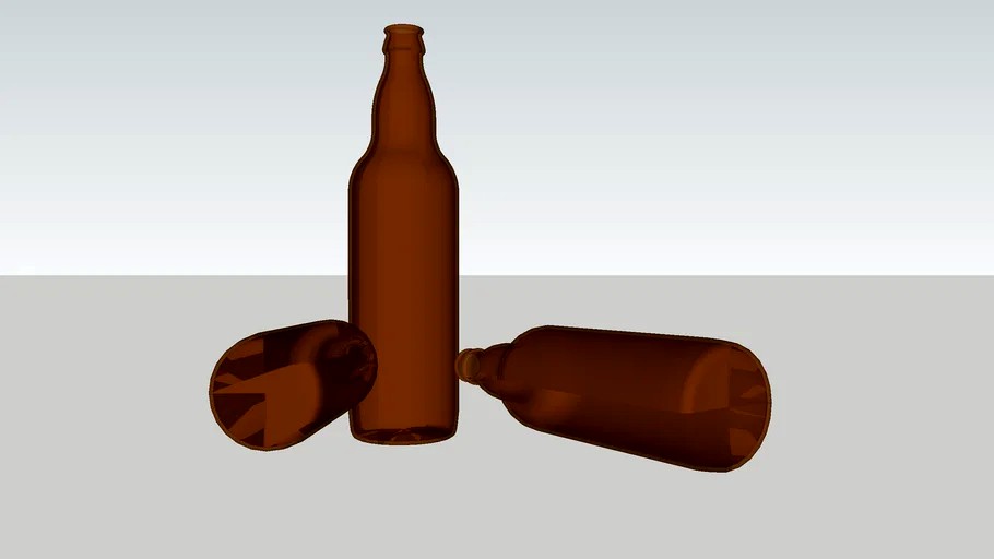 Non-branded Beer bottle models