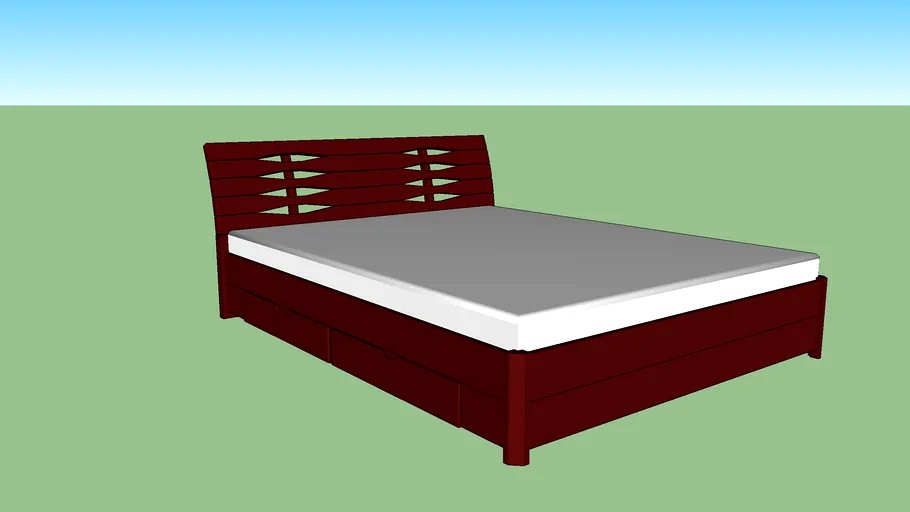 Двуспальная кровать МИКС-Мебель Мария-Люкс