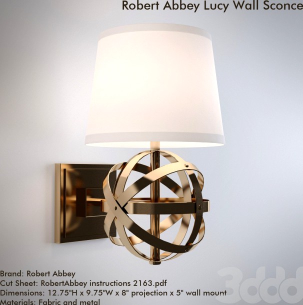 Robert Abbey Lucy Wall Sconce