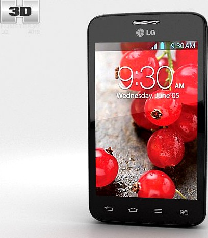 LG Optimus L4 II Dual E445 3D Model