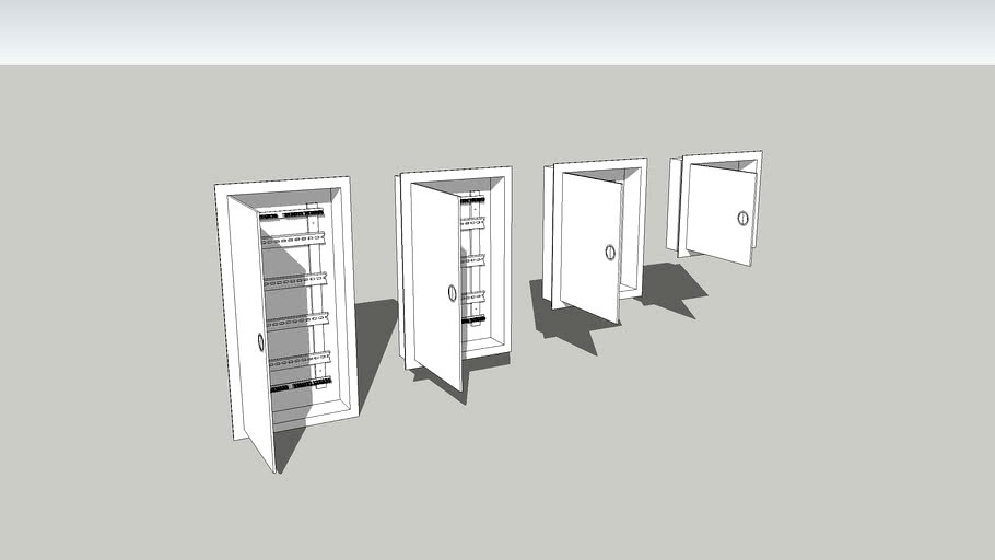 Электрощит ABB UK600 3d model