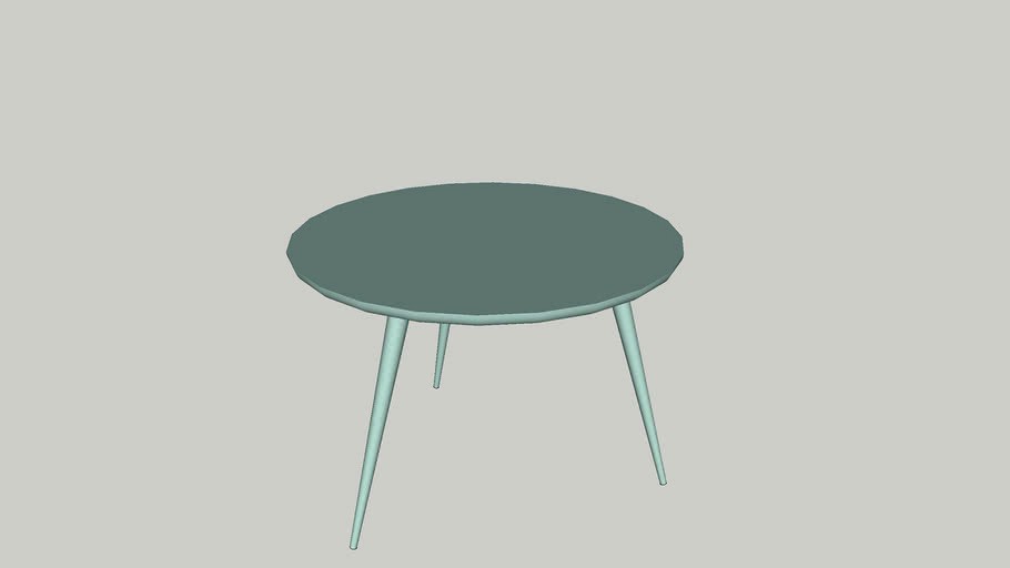 Coffee table side occasional table Mellini Round 55x39 Sudbrock GHD