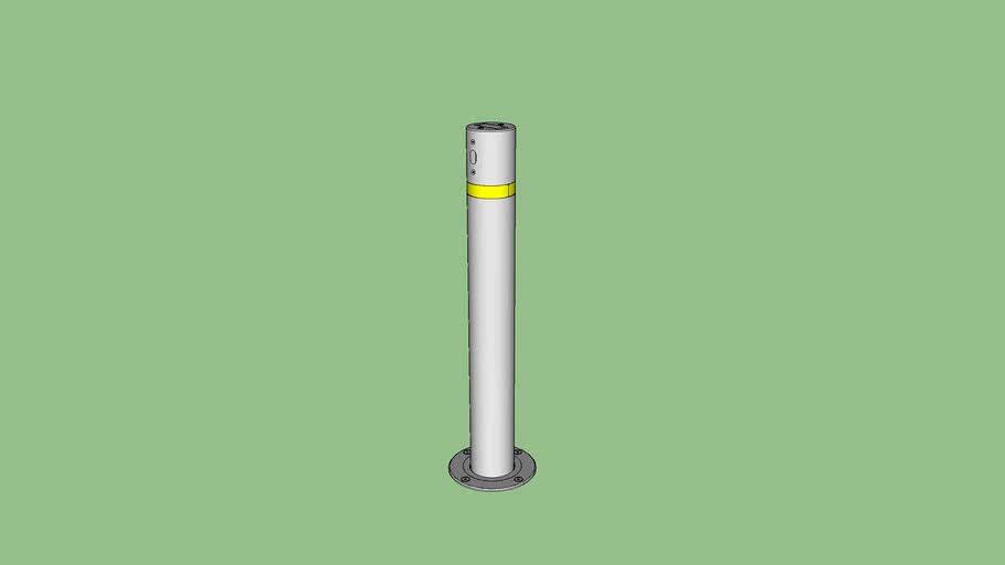 R-9472 double-locking retractable bollard