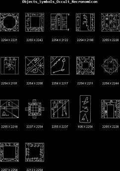 Objects Symbols Occult Necronomicon 3D Model