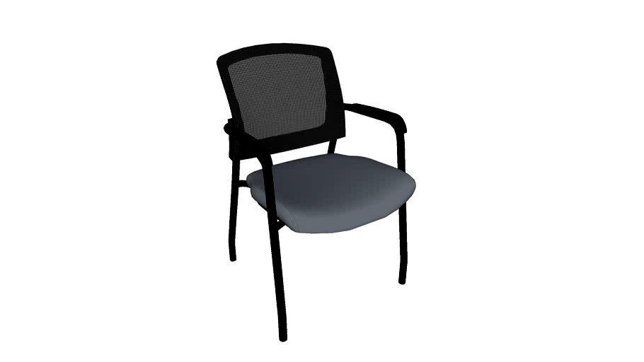 OFM 424 Model 424 Mesh Guest/Reception Chair w/ Arms