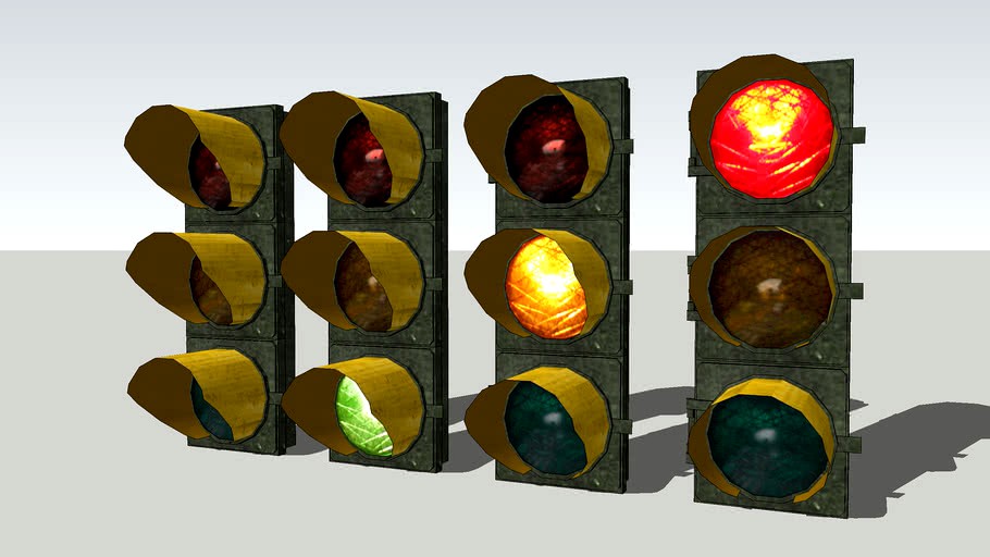 CGA Vintage Italian traffic signals (textured)