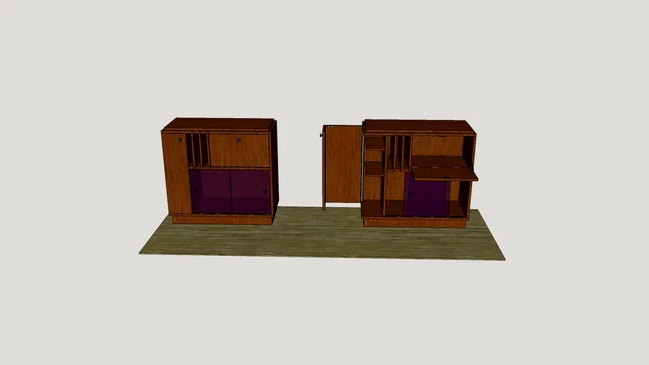 Wooden furniture-minibar