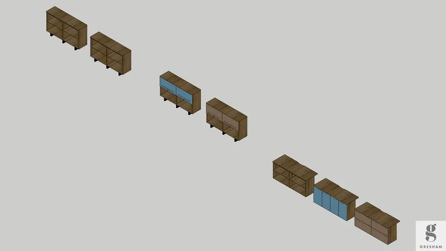 Script Open Fronted & Desk End Storage