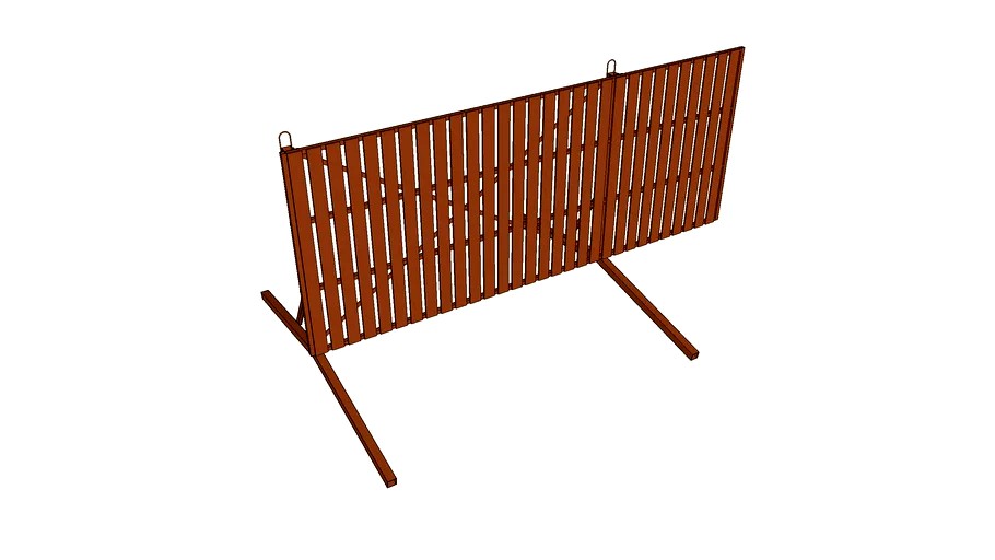 Portable windbreak panel