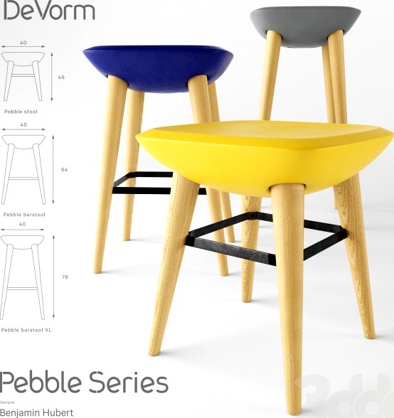 De Vorm Pebble stool