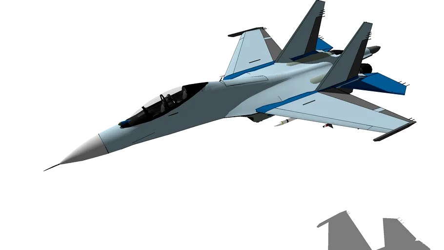 Sukhoi Su-27 Bomber Fighter Jet Plane