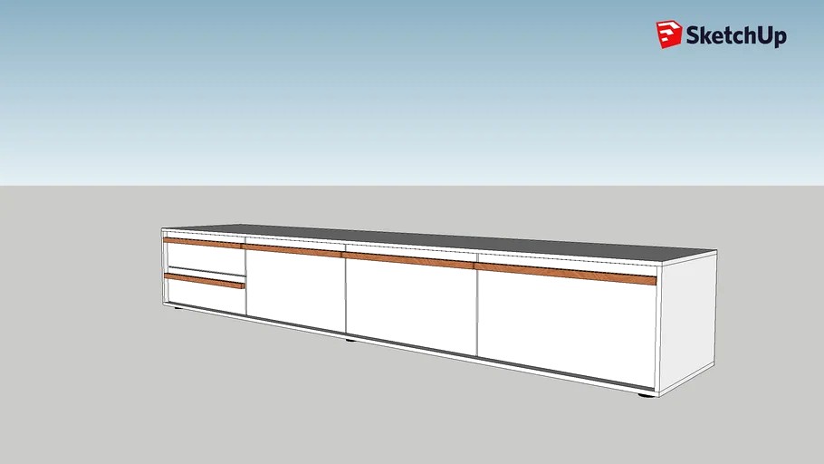 Gimm - Meuble audio-vidéo blanc - Habitat