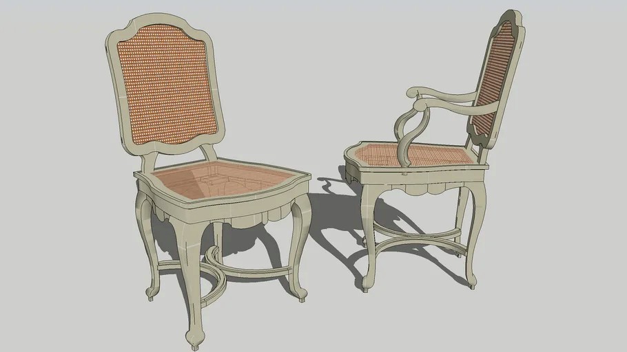 REGENCE/LOUIS QUINZE (XV) CANED DINING CHAIRS
