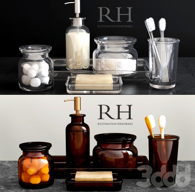 RH/ PHARMACY ACCESSORIES AMBER GLASS