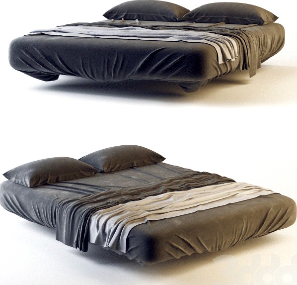 black bed