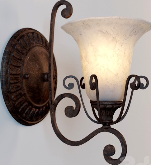 Бра Kichler, Cottage Grove Collection  Wall Sconce 1Lt 6857CZ (Carre Bronze)