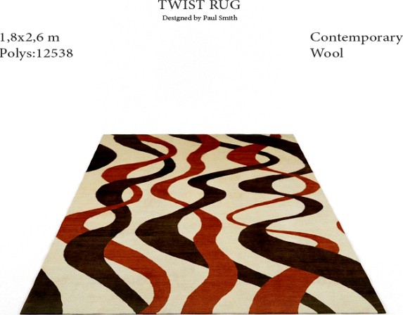 Twist rug by Paul Smith
