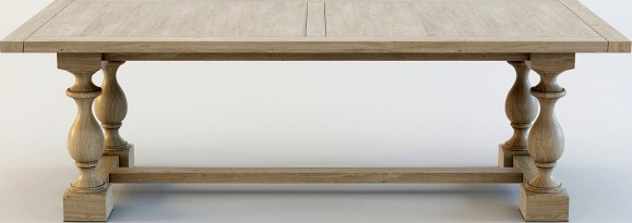 17TH c. RECTANGULAR DINING TABLE MONASTERY