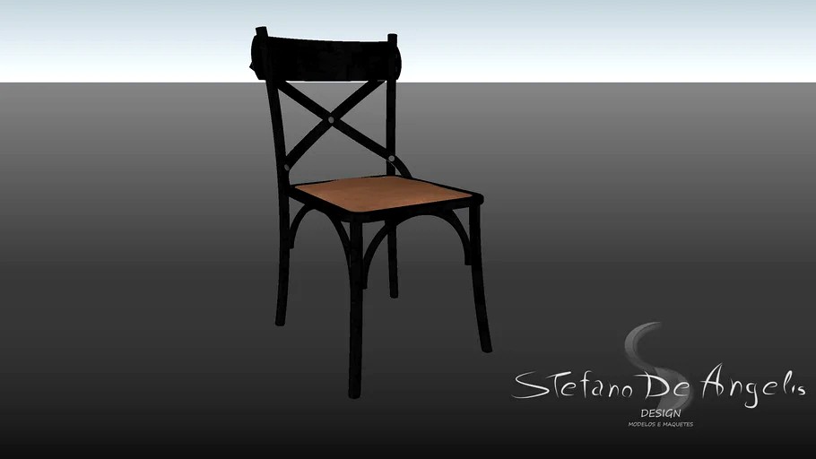 X Chair Paris - Cadeira X BLACK