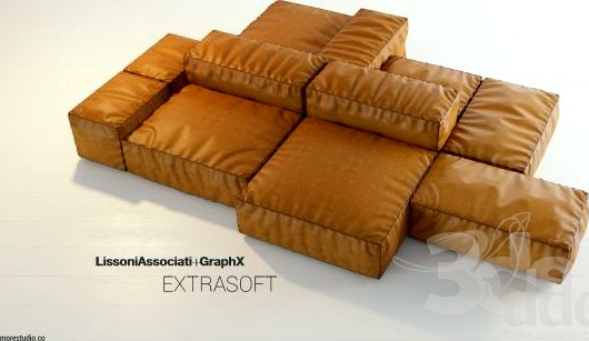 Extrasoft sofa Lissoni associati