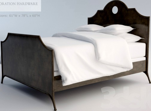 Restoration Hardware Metal arch bed