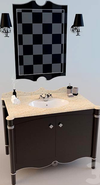 Раковина с зеркалом